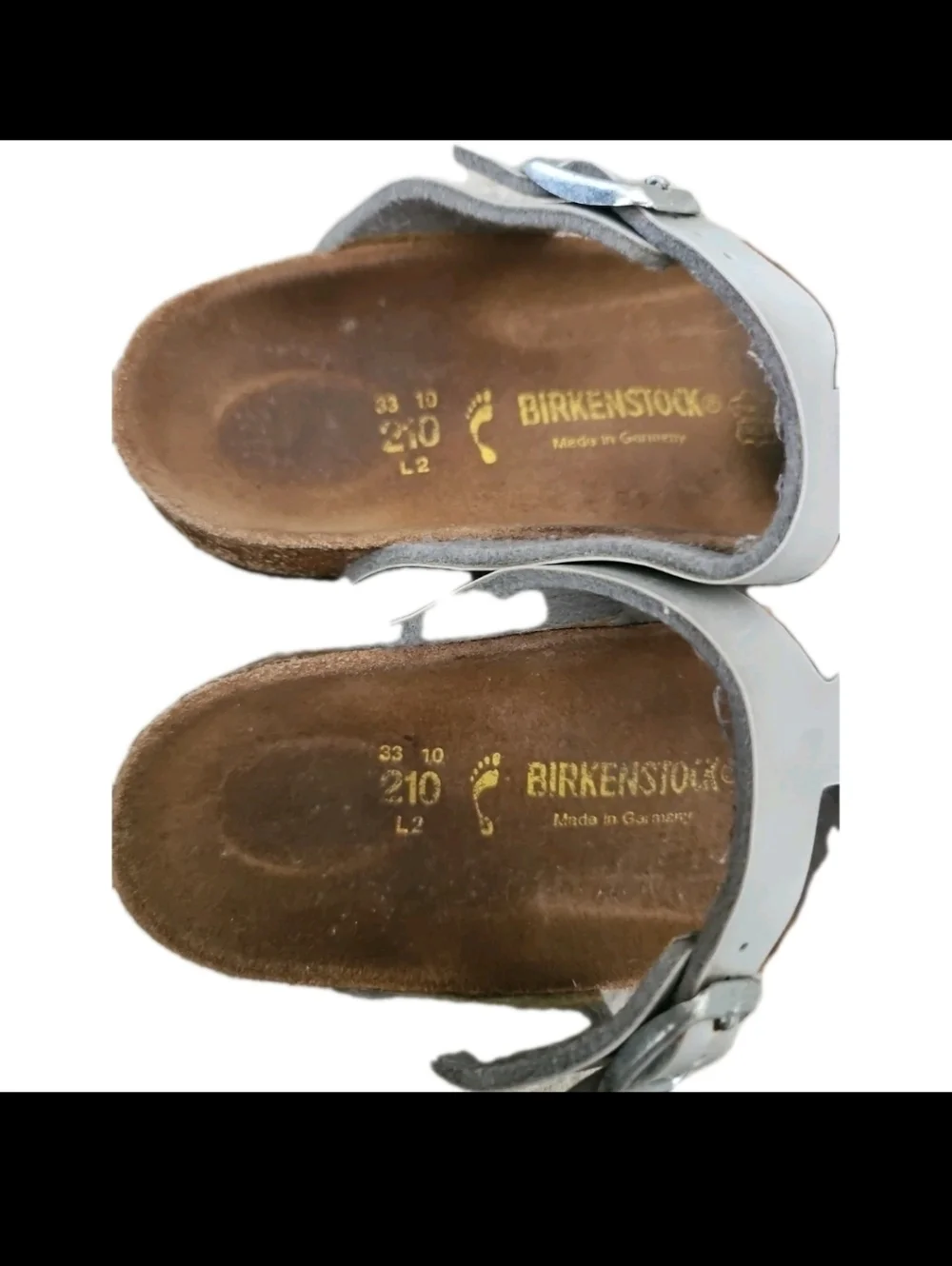 Birkenstock Big Kids Gizeh Birko-Flor Silver Thong Casual Beach Summer Sandal 2